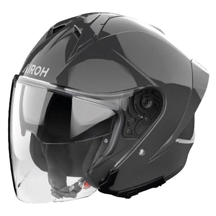 Casque moto jet AirohH 21 Color - Gris Foncé Casque moto jet AirohH 21 Color - Gris Foncé