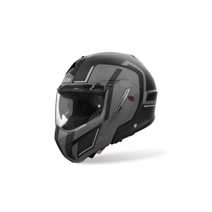 Casque moto modulable AirohMathisse II Genius - Gris