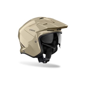 Casque moto jet Airoh 2026 Kombakt Color - Beige