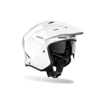 Casque moto jet Airoh 2026 Kombakt Color - Blanc