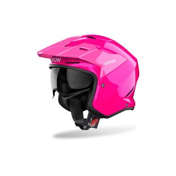 Casque moto jet Airoh 2026 Kombakt Color - Rose