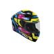 Casque moto Airoh 2026 Connor Stellar- Jaune Bleu Rouge