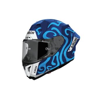 Casque moto Airoh 2026 GP 800 Swain - Bleu Blanc