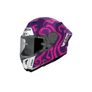Casque moto Airoh 2026 GP 800 Swain - Violet Blanc