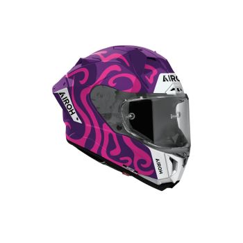 Casque moto Airoh 2026 GP 800 Swain - Violet Blanc