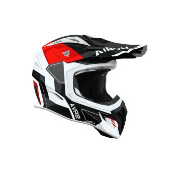 Casque moto cross Airoh 2026 Aviator Ace 2 Iron - Rouge