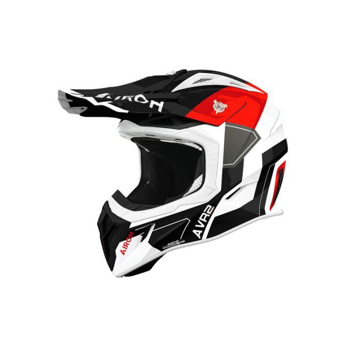 Casque moto cross Airoh 2026 Aviator Ace 2 Shield - Rouge Casque moto cross Airoh 2026 Aviator Ace 2 Shield - Rouge