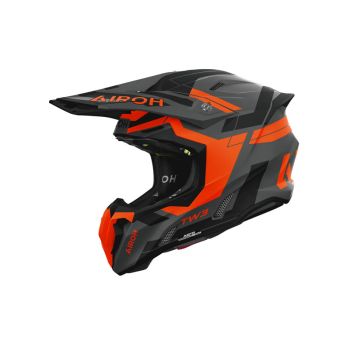Casque moto cross Airoh 2026 Twist 3 Dynasty - Orange