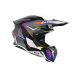 Casque moto cross Airoh 2026 Twist 3 Hustle - Gris Violet Orange