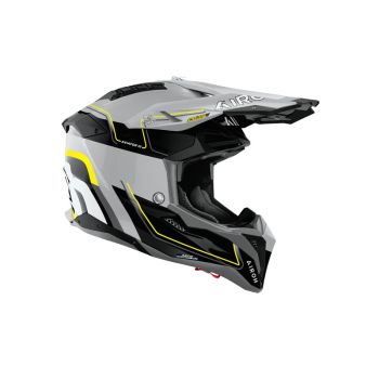Casque moto cross Airoh 2026 Aviator 3 Leader - Jaune