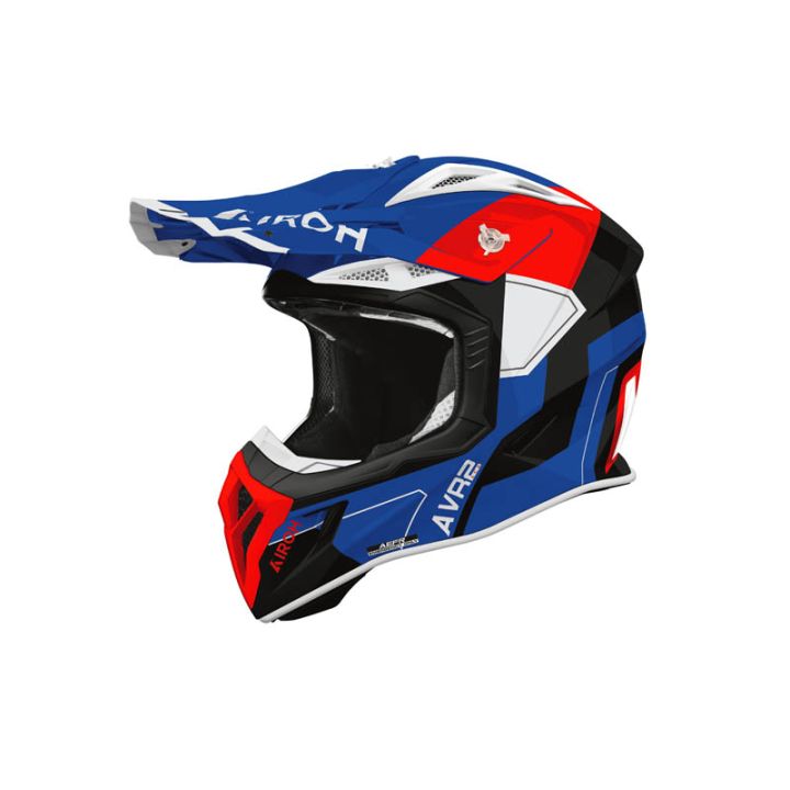 Casque moto cross Airoh 2026 Aviator Ace 2 Shield - Bleu