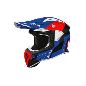 Casque moto cross Airoh 2026 Aviator Ace 2 Shield - Bleu