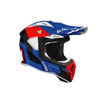 Casque moto cross Airoh 2026 Aviator Ace 2 Shield - Bleu