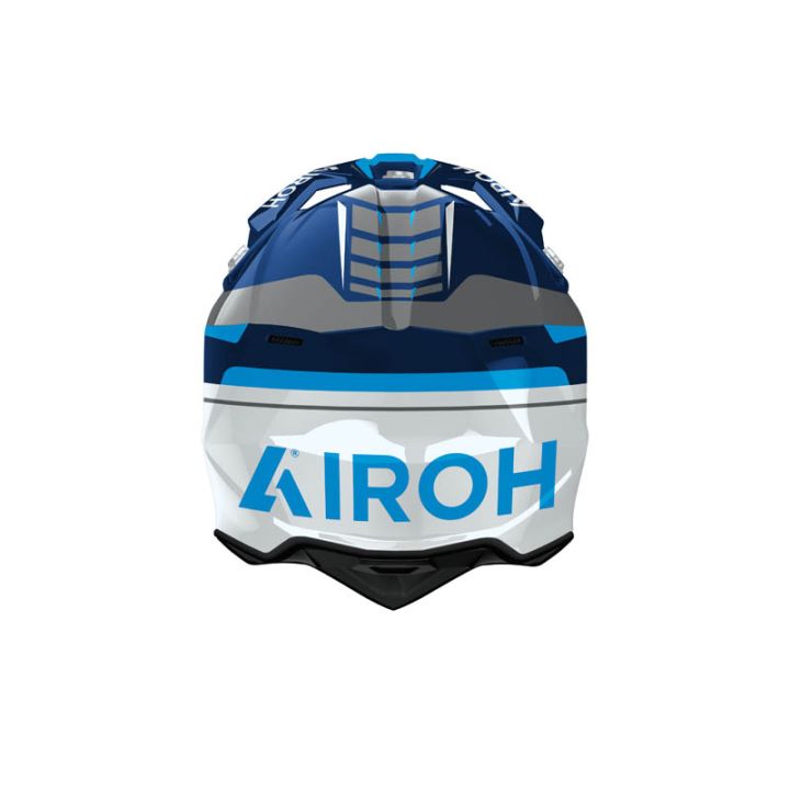 Casque moto cross Airoh 2026 WraaapConquer - Bleu