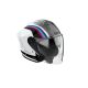 Casque moto jet AirohH 21 Arrow - Gris Blanc Bleu Rouge