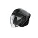 Casque moto jet AirohH 21 Square - Noir Gris