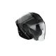 Casque moto jet AirohH 21 Square - Noir Gris
