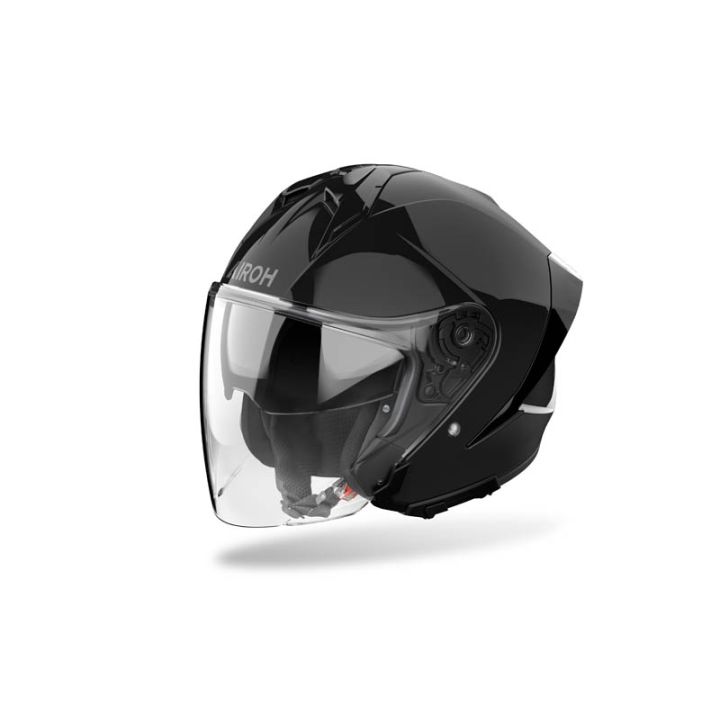 Casque moto jet AirohH 21 Color - Noir Gris Casque moto jet AirohH 21 Color - Noir Gris