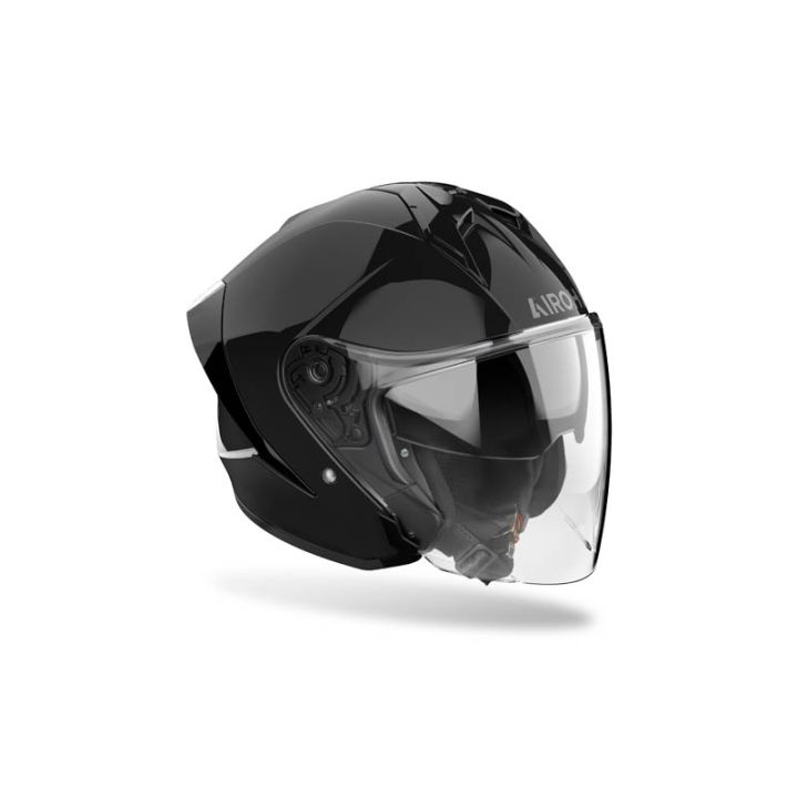 Casque moto jet AirohH 21 Color - Noir Gris Casque moto jet AirohH 21 Color - Noir Gris