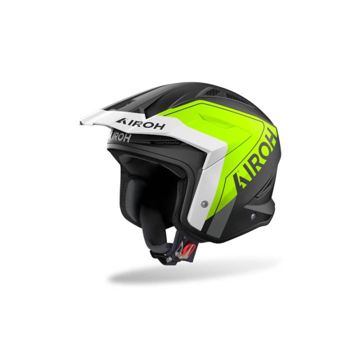 Casque moto jet AirohTRR II Hunt - Jaune