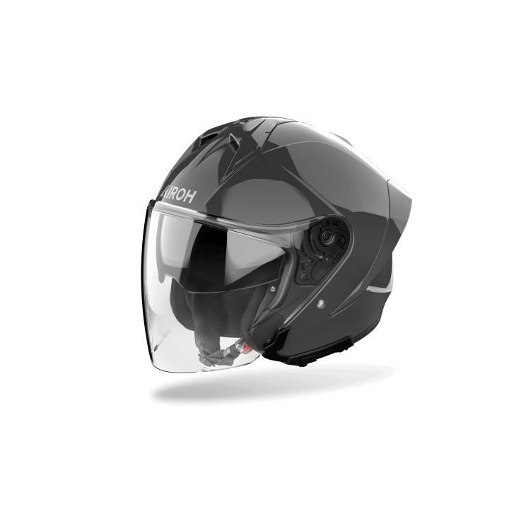 Casque moto jet AirohH 21 Color - Gris foncé