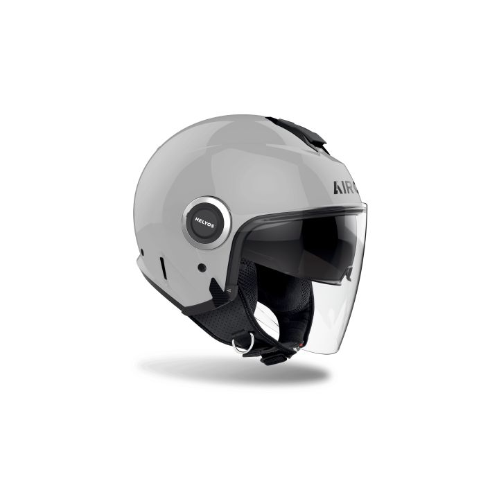 Casque moto jet AirohHelyos Color - Gris