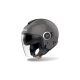 Casque moto jet AirohHelyos Color - Gris Foncé