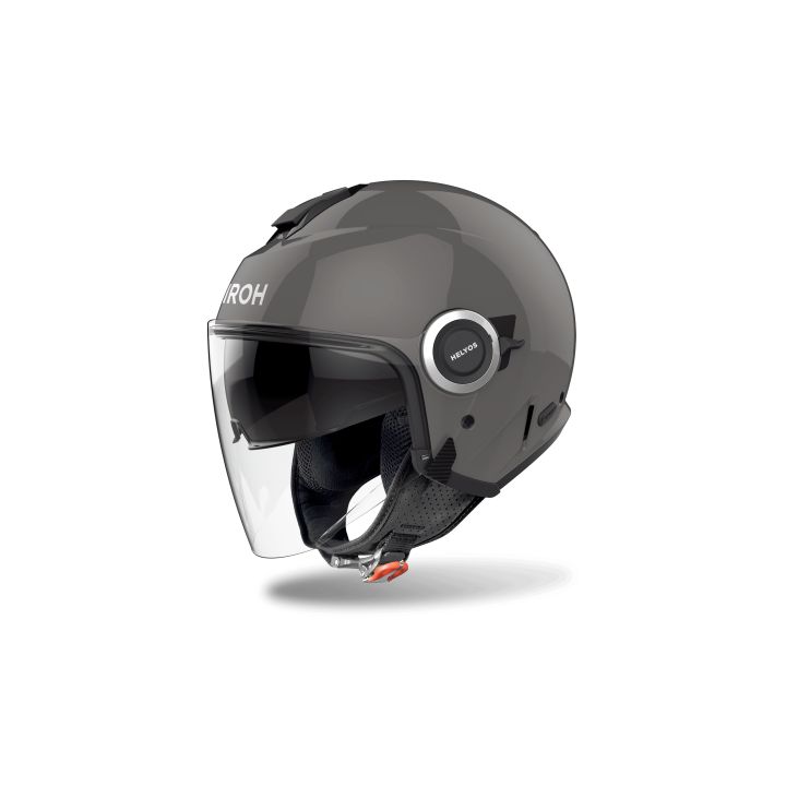 Casque moto jet AirohHelyos Color - Gris Foncé
