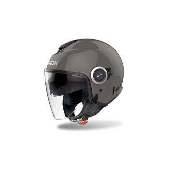 Casque moto jet Airoh  Helyos Color - Gris Foncé
