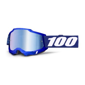 Masque moto 100% Accuri 2 2028 - Ecran iridium Bleu