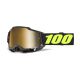 Masque moto 100% Accuri 2 Fairbanks - Ecran iridium Or