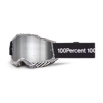 Masque moto 100% Accuri 2 Samba - Ecran iridium Argent