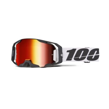 Masque moto 100% Armatic Caldwell - Ecran iridium Rouge