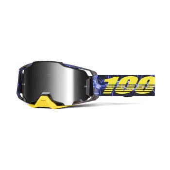 Masque moto 100% Armega Furious - Ecran iridium Argent