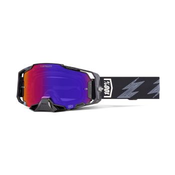 Masque moto 100% Armega HiPER Crenshaw - Ecran iridium Violet