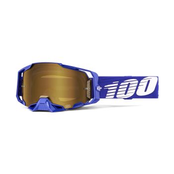 Masque moto 100% Armega Klein - Ecran iridium Or