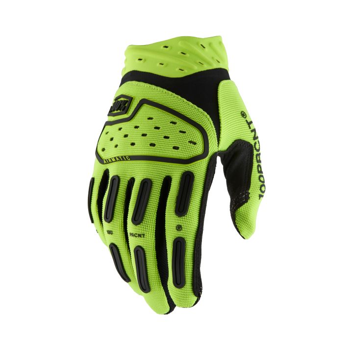 Gants moto cross 100% Airmatic 2 - Jaune Fluo Gants moto cross 100% Airmatic 2 - Jaune Fluo