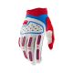 Gants moto cross 100% Airmatic 2 - Rouge Blanc Bleu