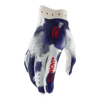 Gants moto cross 100% Itrack 2 - Bleu Blanc