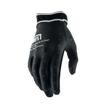 Gants moto cross 100% Ridefit 2 - Noir