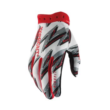 Gants moto cross 100% Ridefit 2 - Rouge