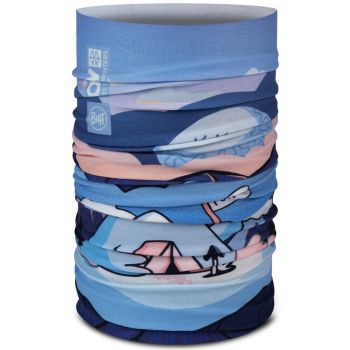 Tour de cou BUFF Enfant Original Ecostretch Bivouac Bleu