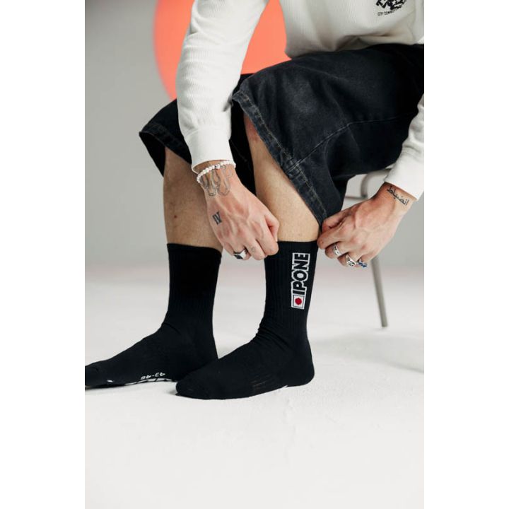Chaussettes moto Ipone - Noir