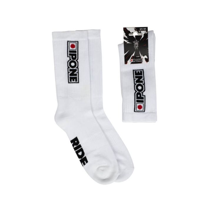 Chaussettes moto Ipone - Blanc