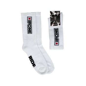 Chaussettes moto Ipone - Blanc