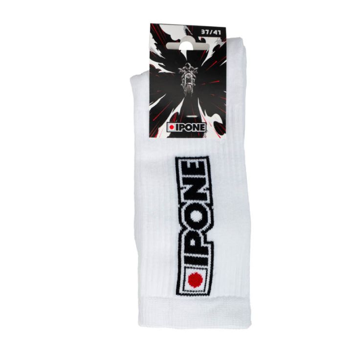 Chaussettes moto Ipone - Blanc