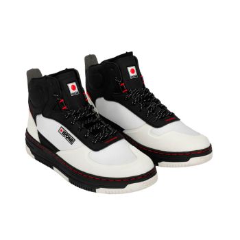 Baskets moto Ipone KT01-S - Blanc Noir