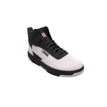 Baskets moto Ipone KT01-S - Blanc Noir