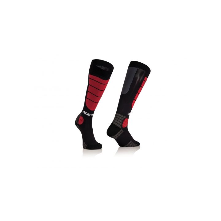 Chaussettes Motocross Acerbis IMPACT - NOIR et ROUGE