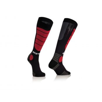 Chaussettes Motocross Acerbis IMPACT - NOIR et ROUGE